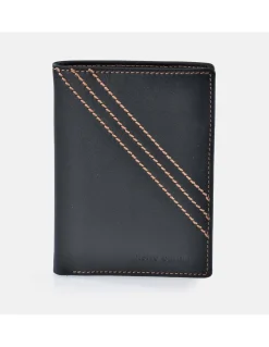 PIERRE CARDIN Cartera de piel para hombre con tarjetero Calidad Gacela
