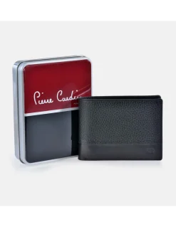 PIERRE CARDIN Cartera de hombre piel tipo americano con monedero interior calidad Floater