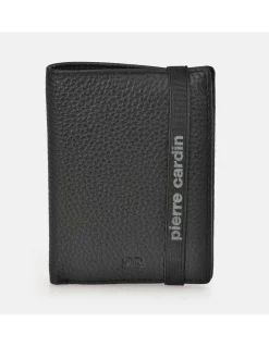 PIERRE CARDIN Cartera hombre piel con elastico