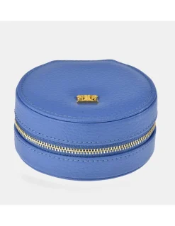 PIERRE CARDIN Joyero mini redondo en piel con cremallera
