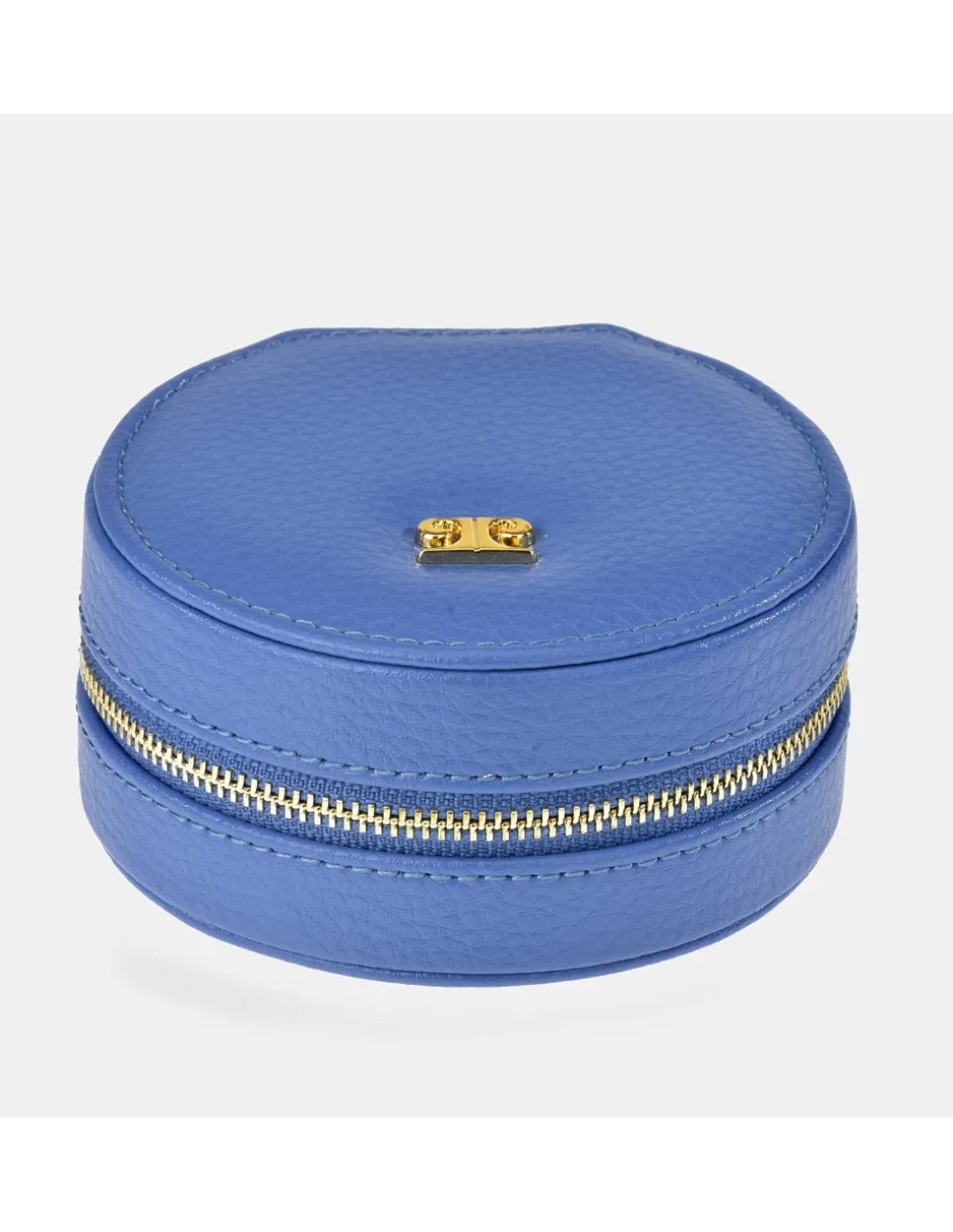 PIERRE CARDIN Joyero mini redondo en piel con cremallera