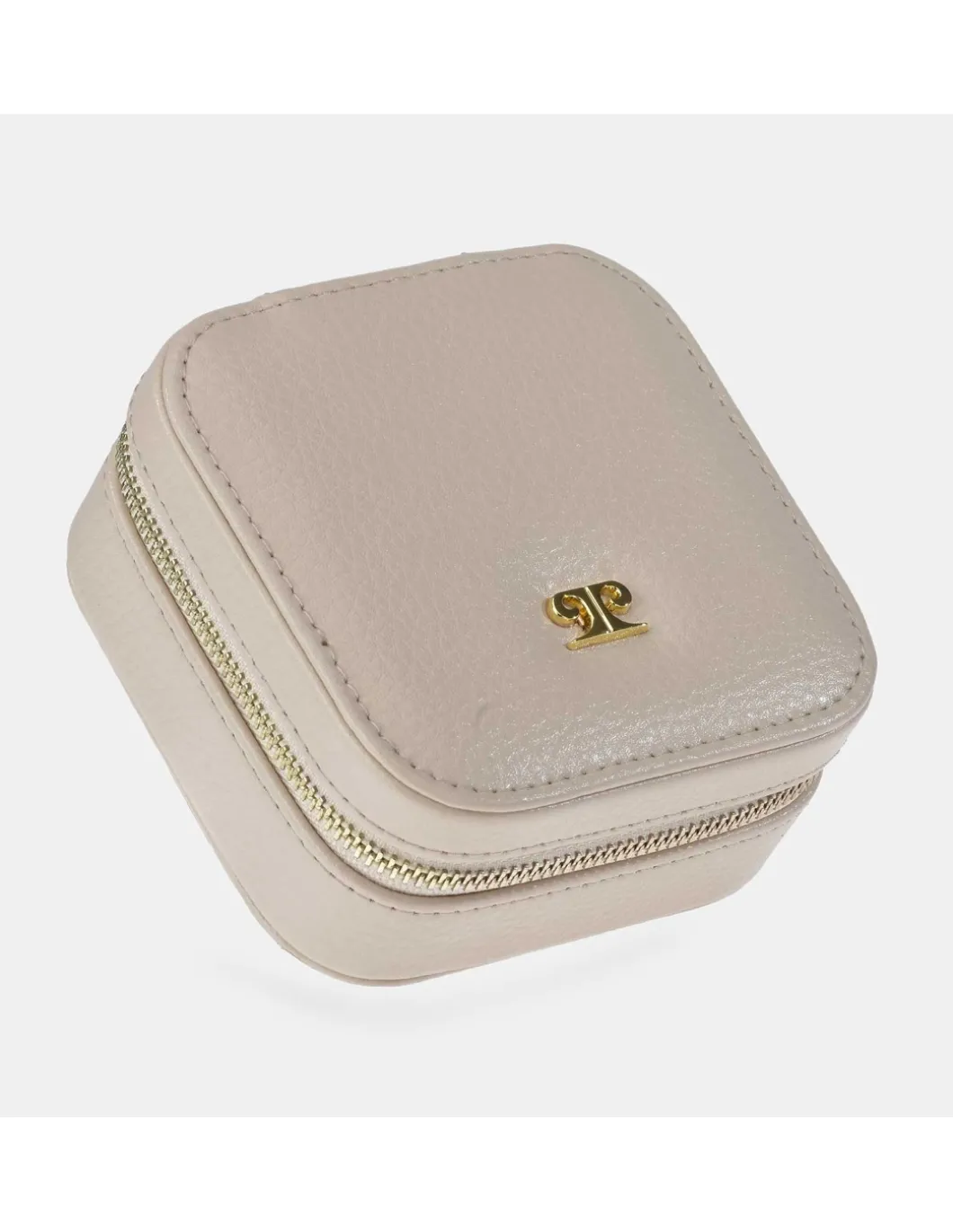 PIERRE CARDIN Joyero mini cuadrado en piel con cremallera