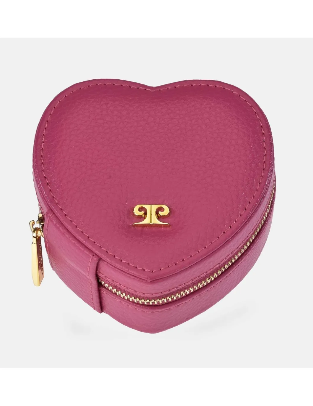PIERRE CARDIN Joyero mini corazón en piel con cremallera