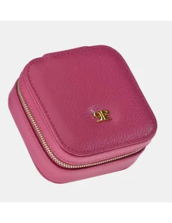 PIERRE CARDIN Joyero mini cuadrado en piel con cremallera