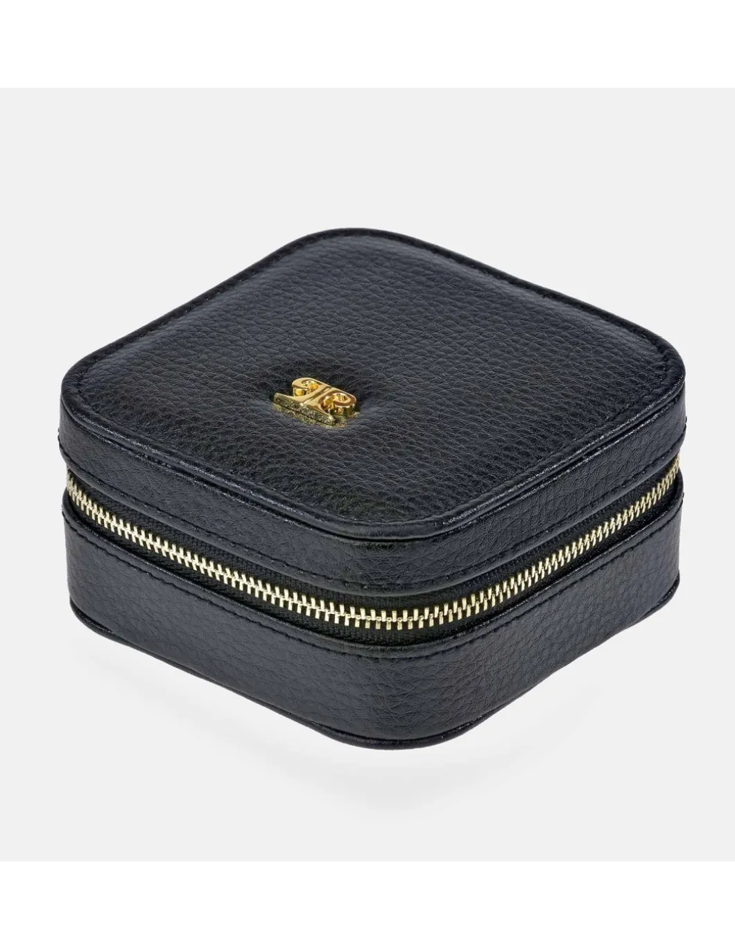 PIERRE CARDIN Joyero mini cuadrado en piel con cremallera