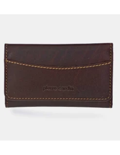 PIERRE CARDIN llavero con 6 ganchos para hombre en piel Vegetal