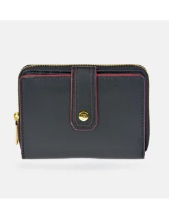 PIERRE CARDIN monedero billetero de piel para mujer