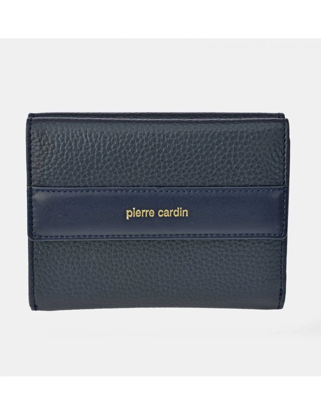 PIERRE CARDIN monedero billetera mediano con solapas para mujer en piel grano