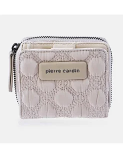 PIERRE CARDIN monedero billetero pequeño para mujer acolchado