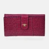 PIERRE CARDIN Monedero billetero grande para mujer piel grabada Coco