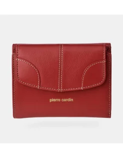 PIERRE CARDIN monedero billetera mediano con solapas para mujer en piel suave