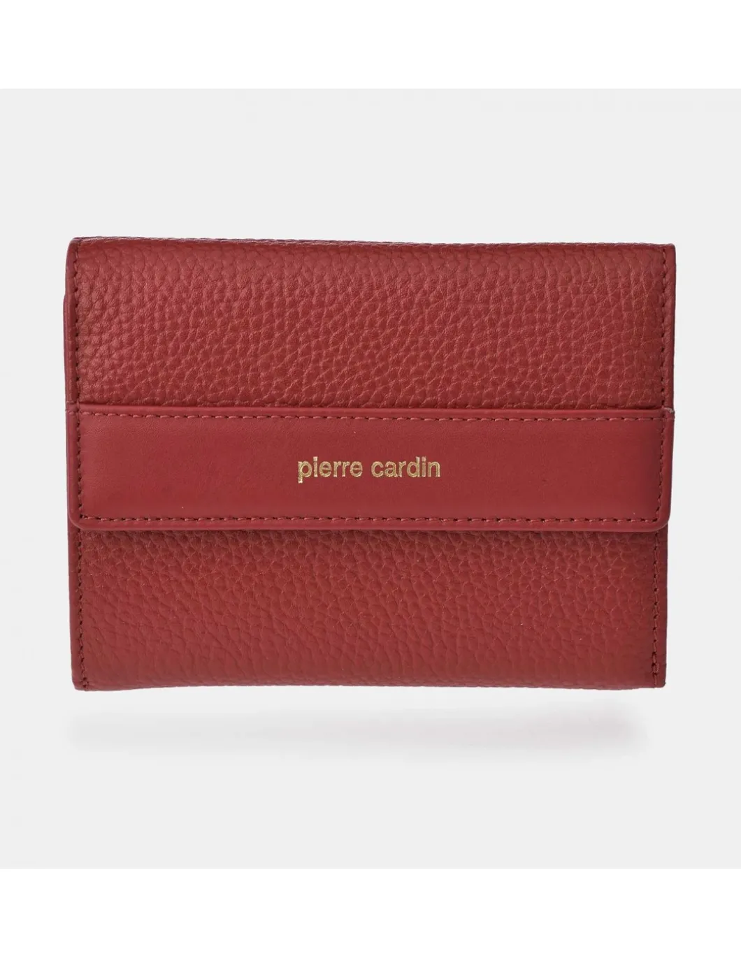 PIERRE CARDIN monedero billetera mediano con solapas para mujer en piel grano
