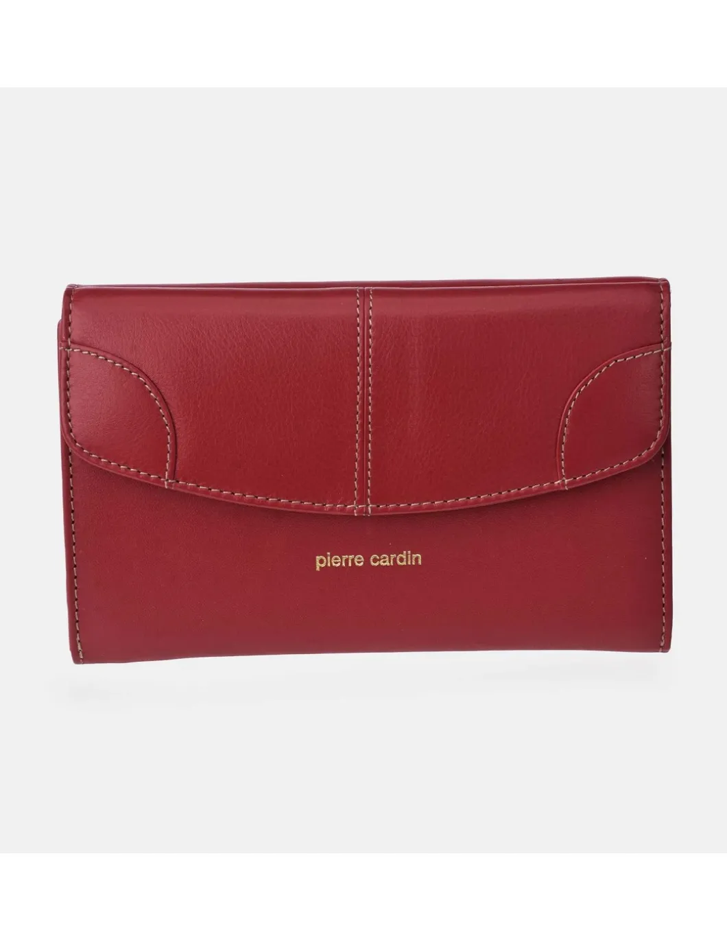 PIERRE CARDIN monedero billetera grande con solapas para mujer en piel suave
