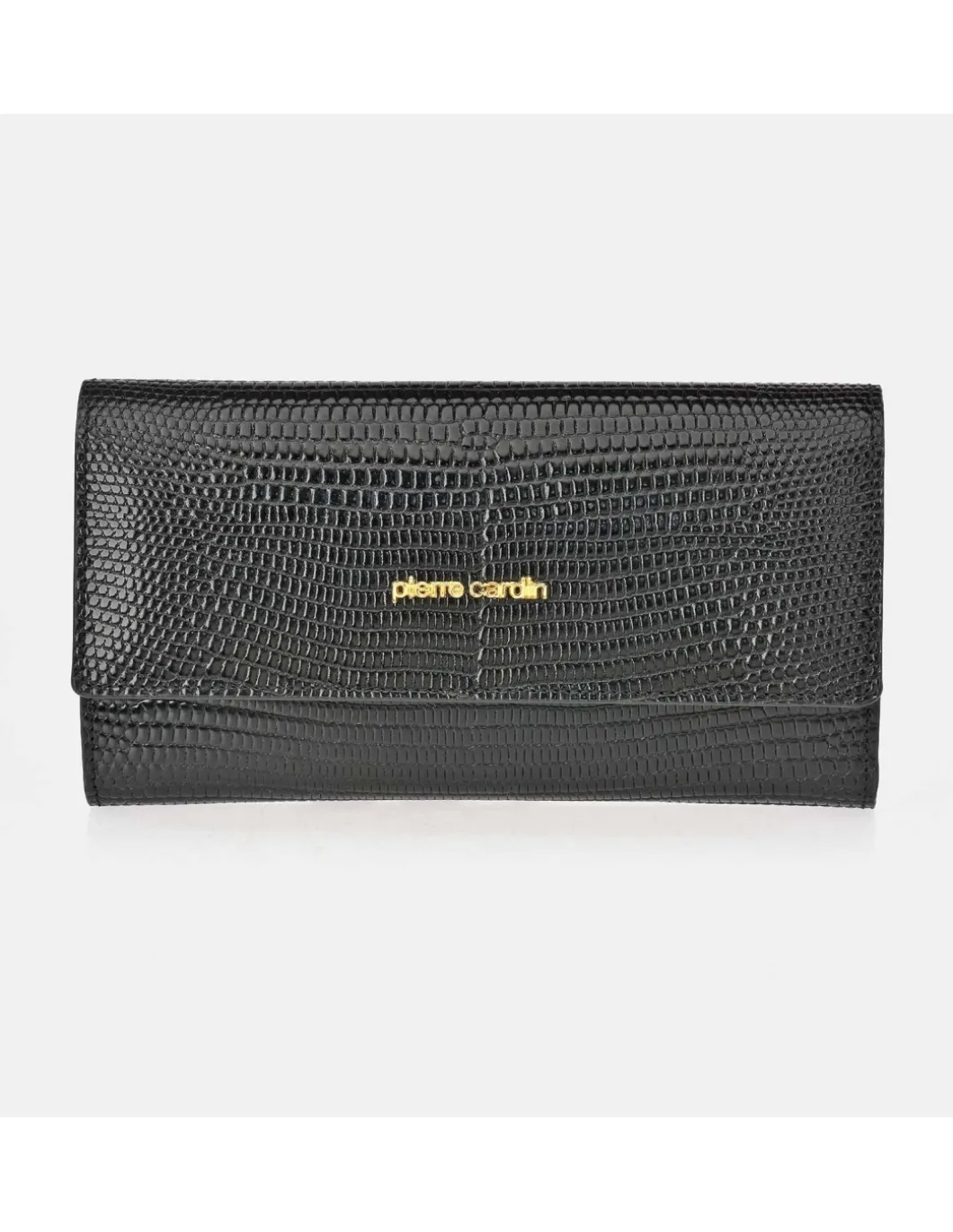 PIERRE CARDIN Monedero Billetero Solapa Piel Mujer Reptil