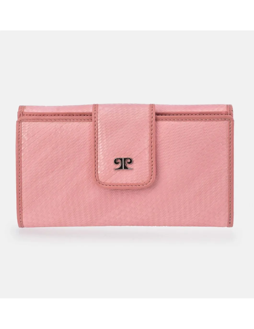 PIERRE CARDIN Monedero Billetero doble Solapa para Mujer Rafia