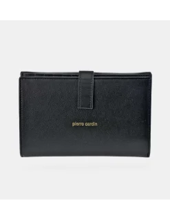 PIERRE CARDIN Monedero billetero grande para mujer piel Napa suave