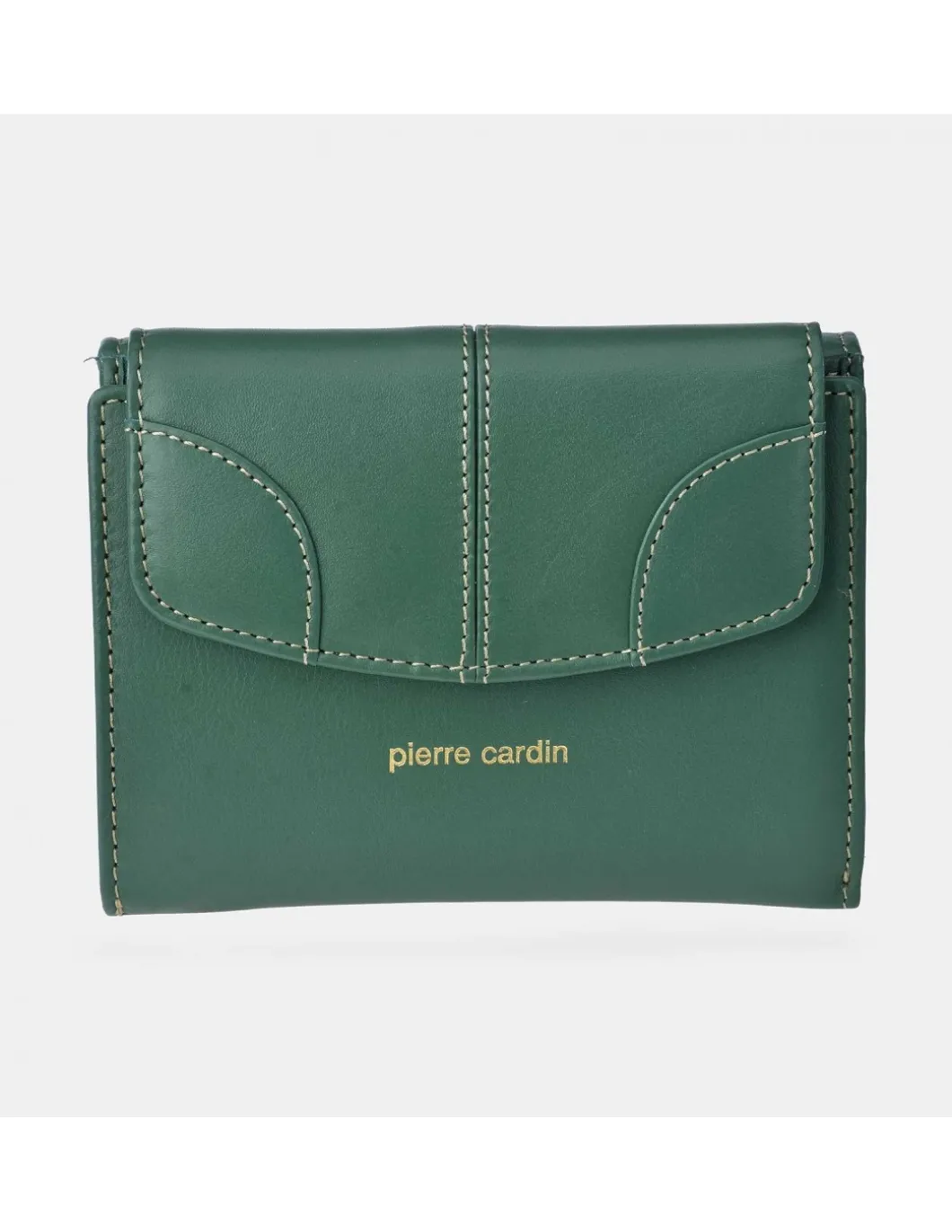 PIERRE CARDIN monedero billetera mediano con solapas para mujer en piel suave