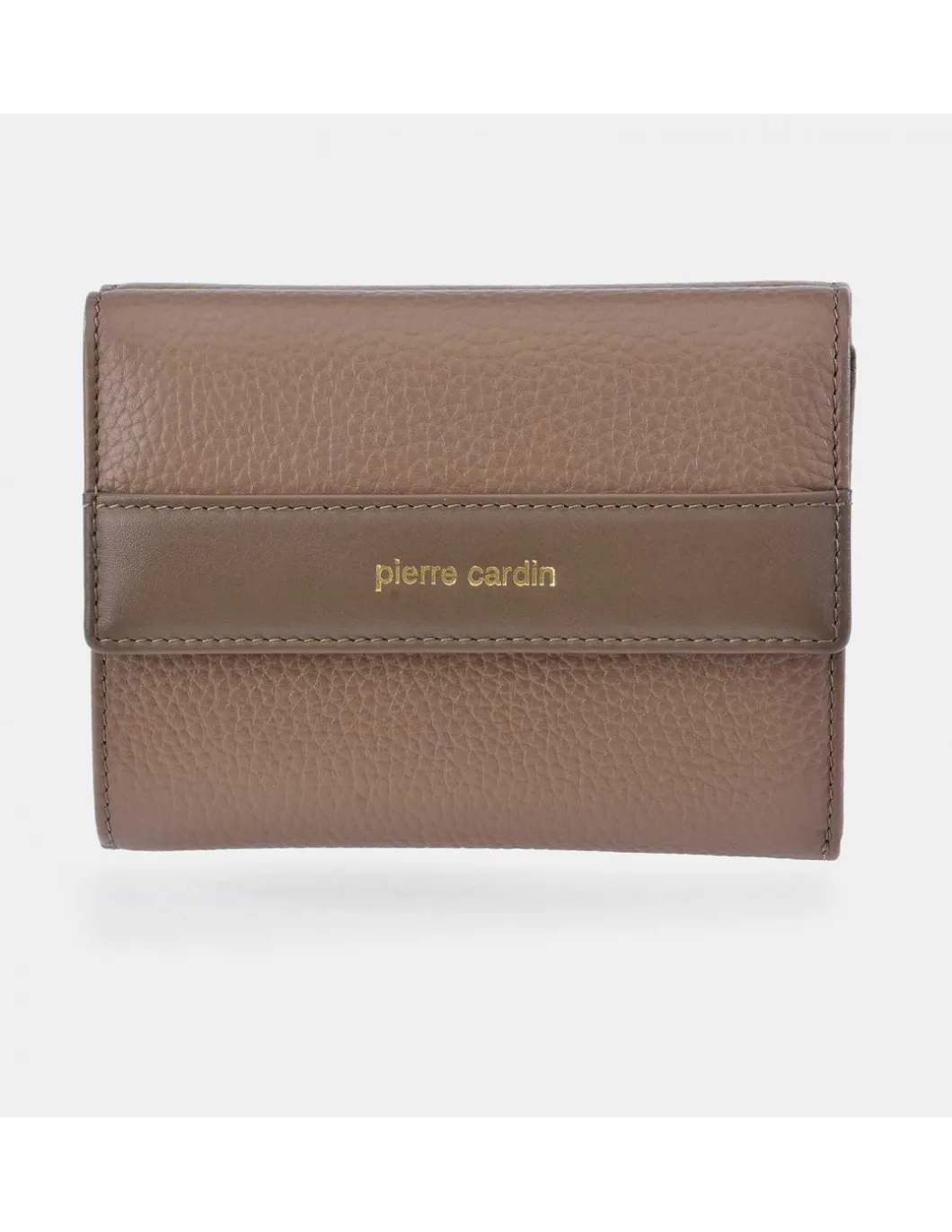 PIERRE CARDIN monedero billetera mediano con solapas para mujer en piel grano