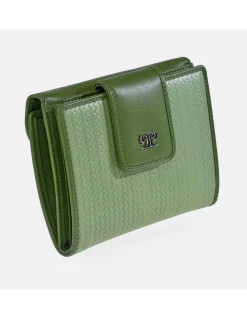 PIERRE CARDIN Monedero billetero para mujer en piel espigas