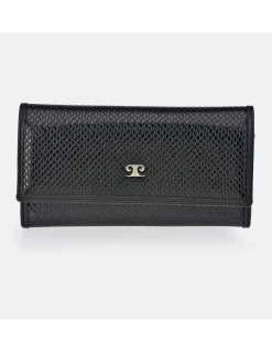 PIERRE CARDIN Monedero Billetero Solapa Grande Mujer Serpiente