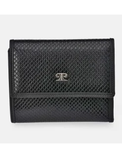 PIERRE CARDIN monedero billetero compacto con solapa para mujer en sintético Serpiente