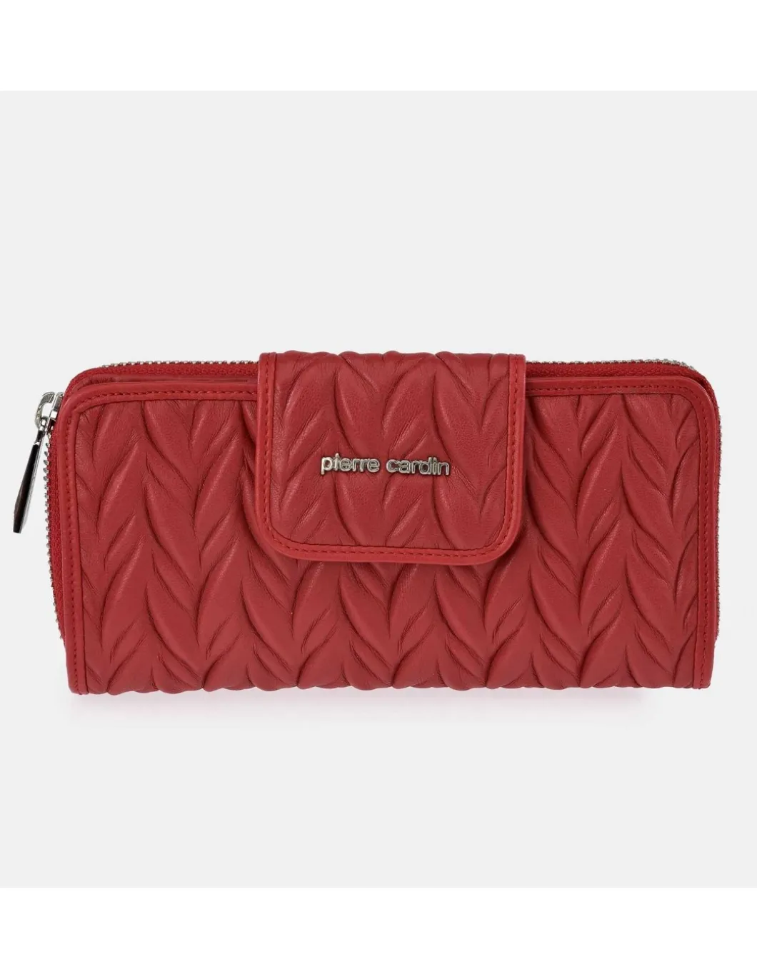 PIERRE CARDIN Monedero Billetero Grande Cremallera Mujer Suave