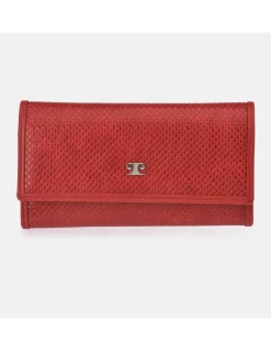 PIERRE CARDIN Monedero Billetero Solapa Grande Mujer Serpiente