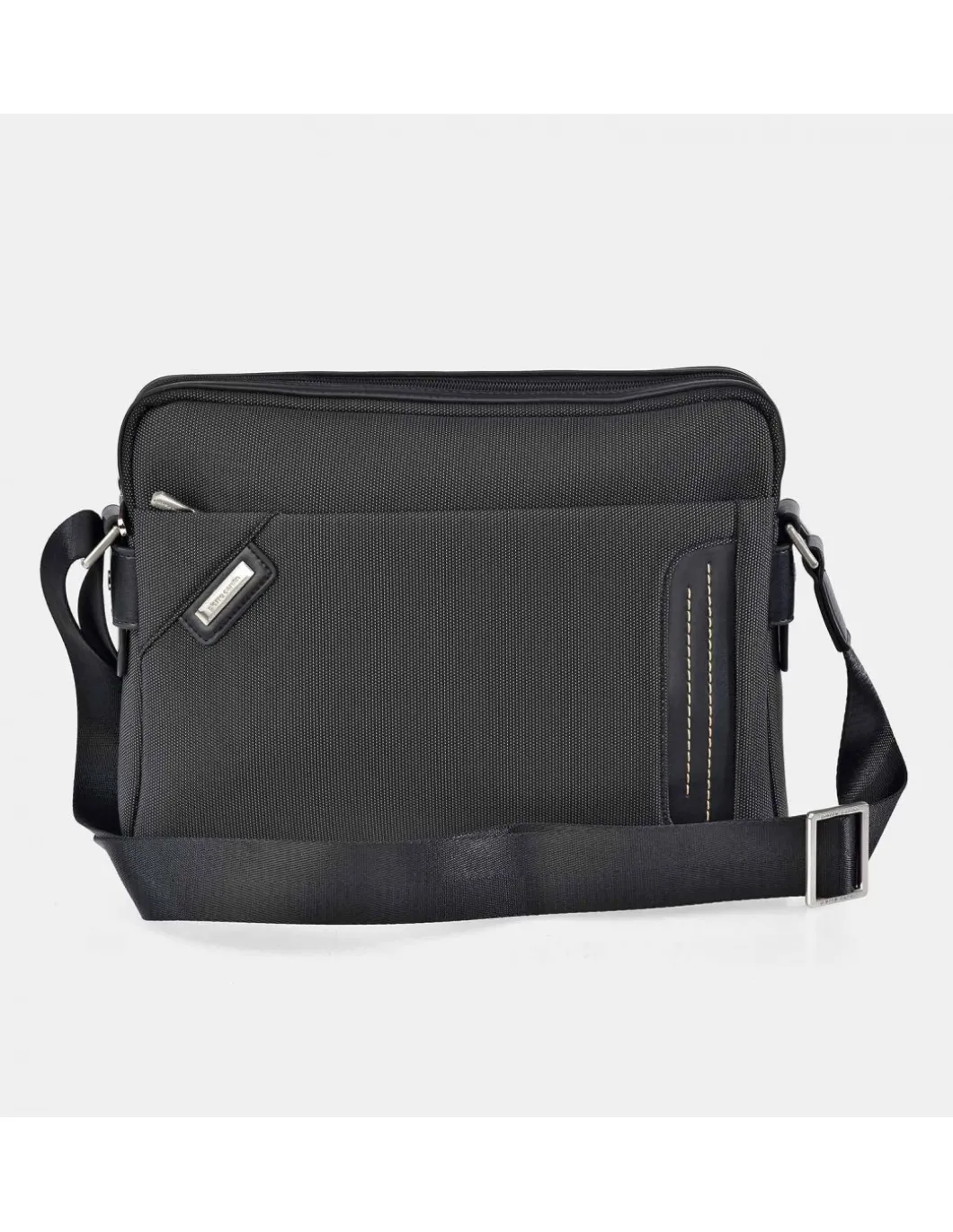 PIERRE CARDIN Portadocumentos Nylon con bandolera y cremalleras