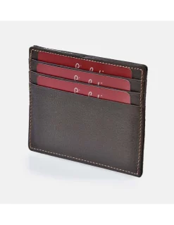 PIERRE CARDIN Tarjetero plano de piel para hombre colección Gacela