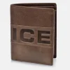 POLICE cartera de piel para hombre con monedero interior con logo grabado