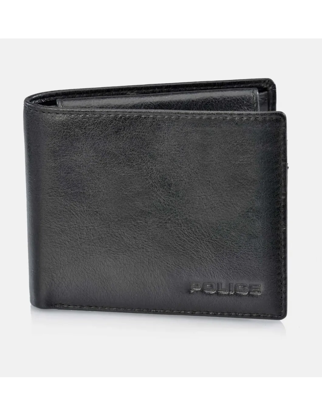 POLICE cartera de piel para hombre tipo americano con monedero interior