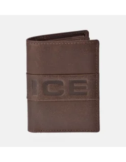 POLICE Cartera en piel vintage para hombre
