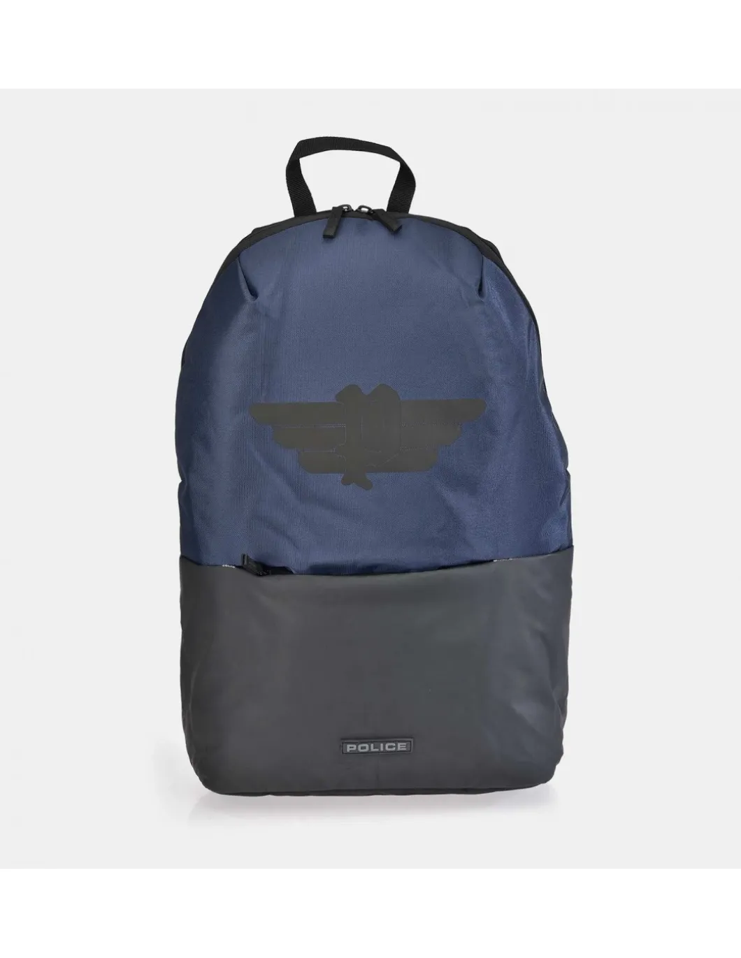 POLICE Mochila ligera en Nylon liso con cremallera