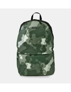 POLICE Mochila ligera en Nylon estampado camuflaje con cremallera