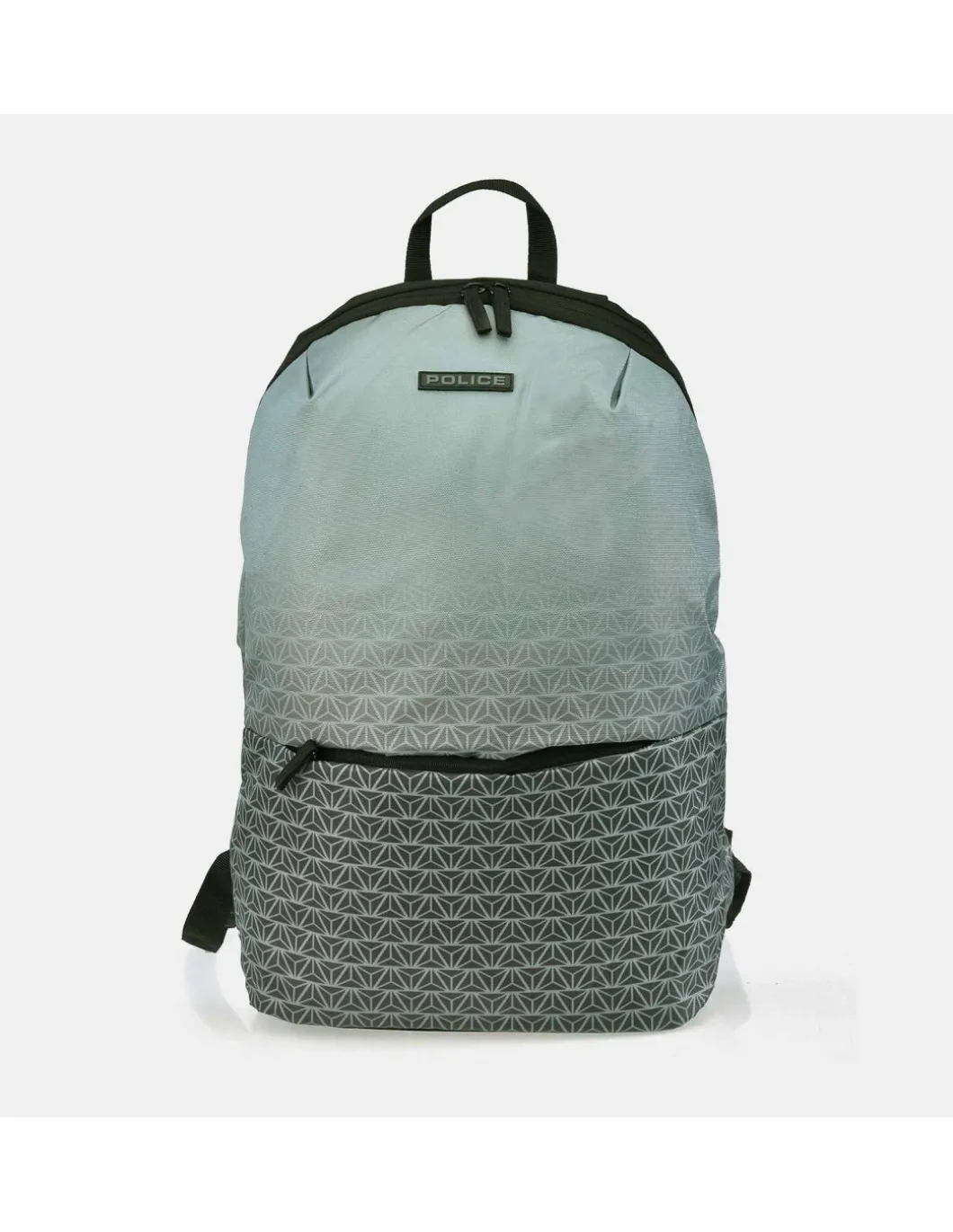 POLICE Mochila ligera en Nylon estampado bicolor con cremallera