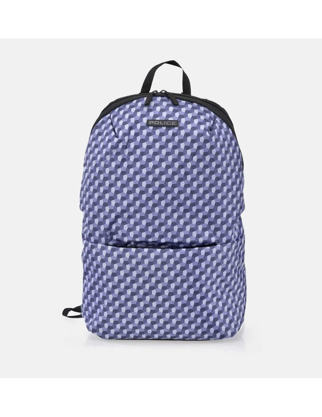POLICE Mochila liviana en Nylon estampado 3D con cremallera