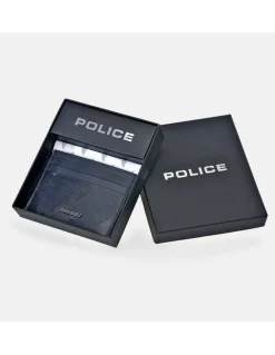 POLICE tarjetero plano en piel camuflaje para hombre