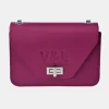 Victorio & Lucchino Bolso bandolera metálica para mujer en piel