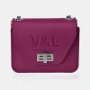 Victorio & Lucchino Bolso con solapa y cadena pequeño en piel lisa