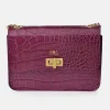 Victorio & Lucchino bolso bandolera grande para mujer en piel grabado coco