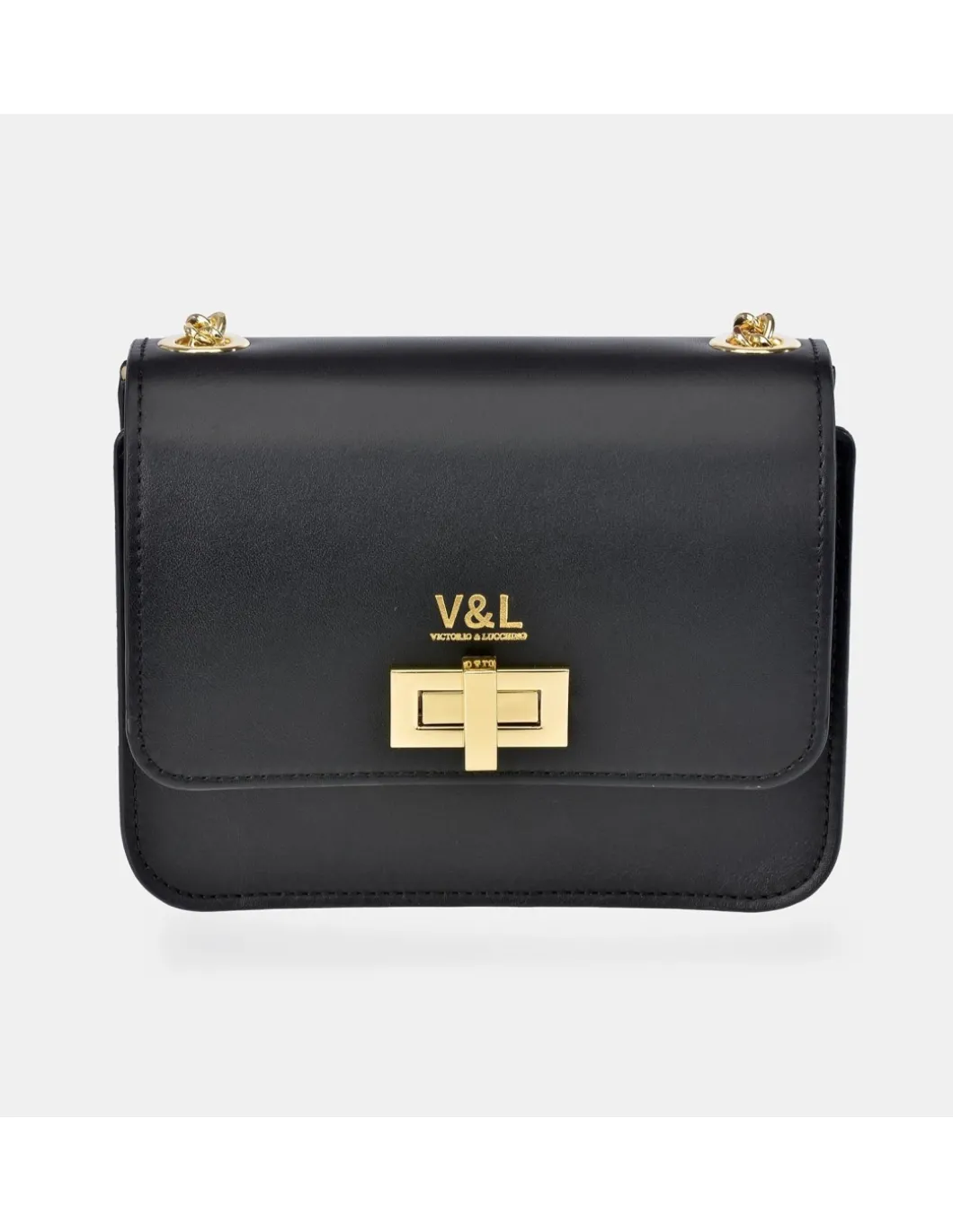 Victorio & Lucchino bolso bandolera con solapa para mujer en piel con cadena