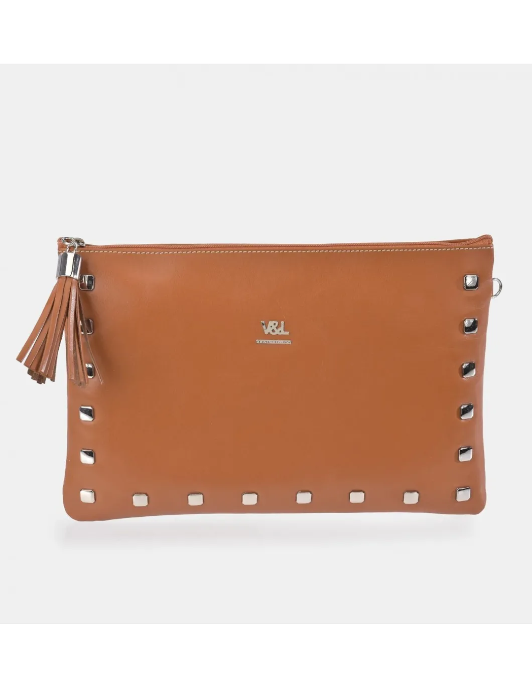 Victorio & Lucchino bolso de mano grande en piel con tachas y bandolera