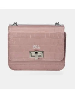 Victorio & Lucchino bolso de bandolera con solapa para Mujer en piel grabado coco