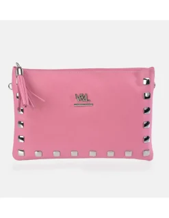 Victorio & Lucchino bolso de mano grande en piel con tachas y bandolera