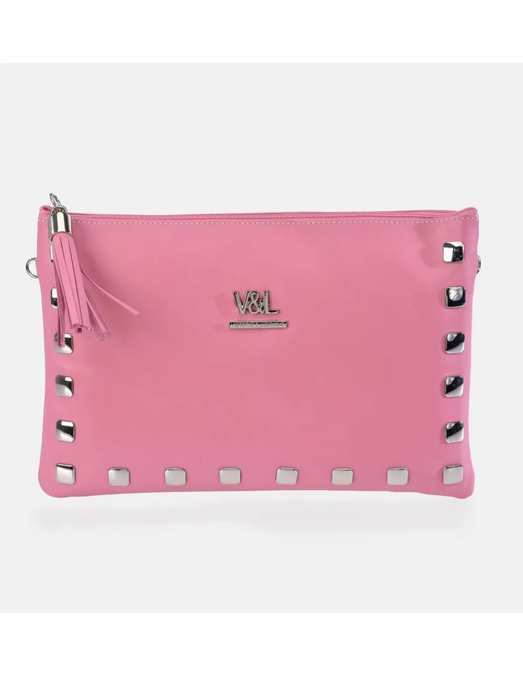Victorio & Lucchino bolso de mano grande en piel con tachas y bandolera