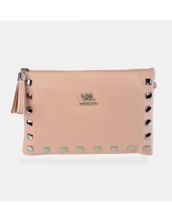 Victorio & Lucchino bolso de mano grande en piel con tachas y bandolera