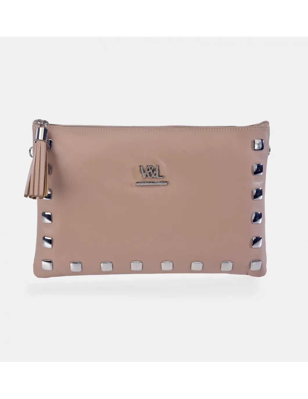 Victorio & Lucchino bolso de mano grande en piel con tachas y bandolera