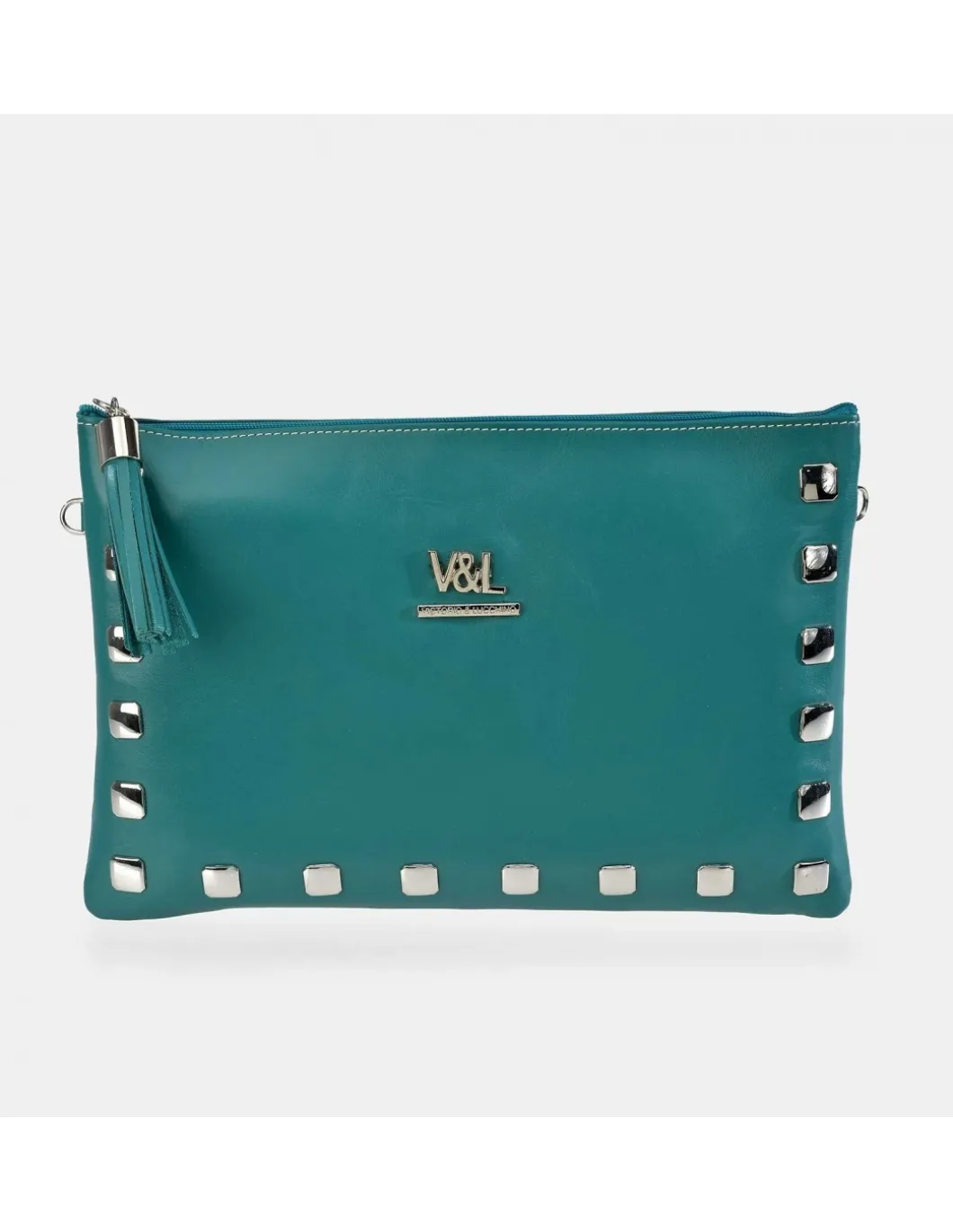 Victorio & Lucchino bolso de mano grande en piel con tachas y bandolera