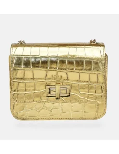 Victorio & Lucchino bolso de bandolera con solapa para Mujer en piel grabado coco