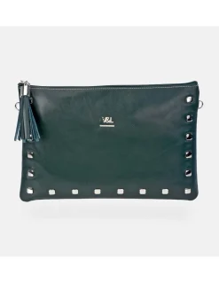Victorio & Lucchino bolso de mano grande en piel con tachas y bandolera